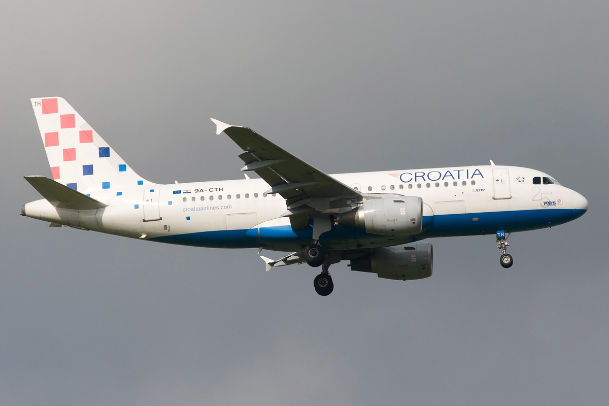 9A-CTH Croatia Airlines Airbus A319-100