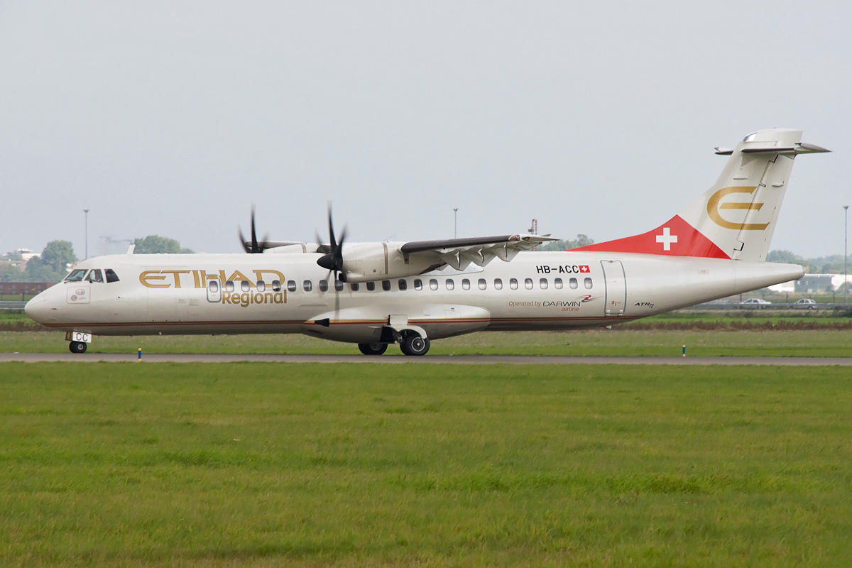 HB-ACC Etihad Regional (operated by Darwin Airlines) Aerospatiale ATR-72-200