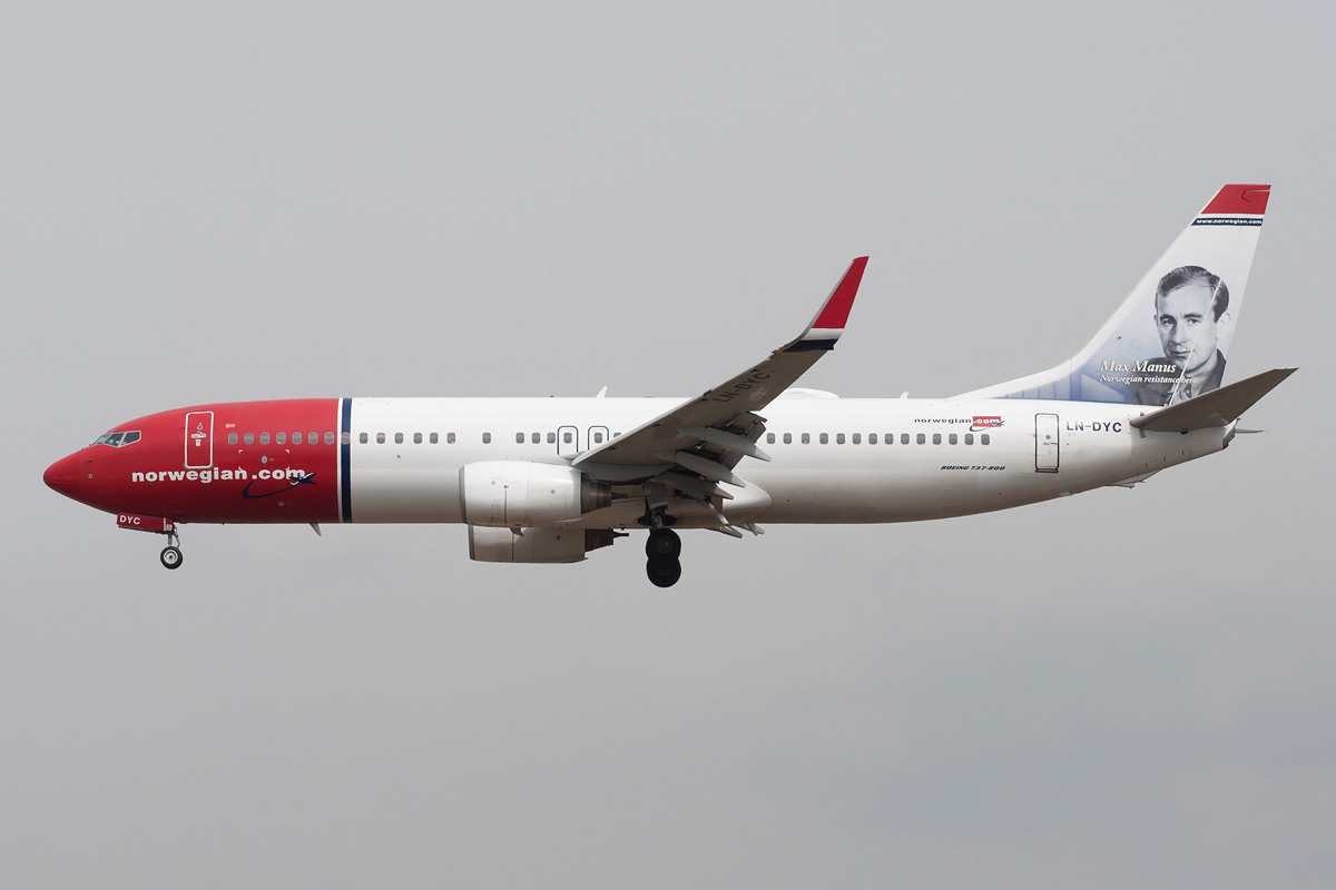 LN-DYC Norwegian Air Shuttle Boeing 737-800