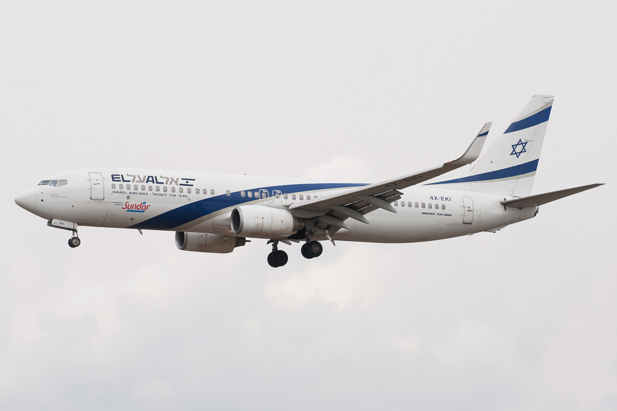 4X-EKI EL AL Israel Airlines Boeing 737-800