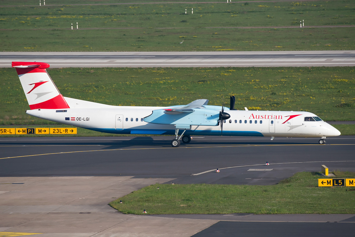 OE-LGI Austrian Airlines De Havilland DHC-8-400Q