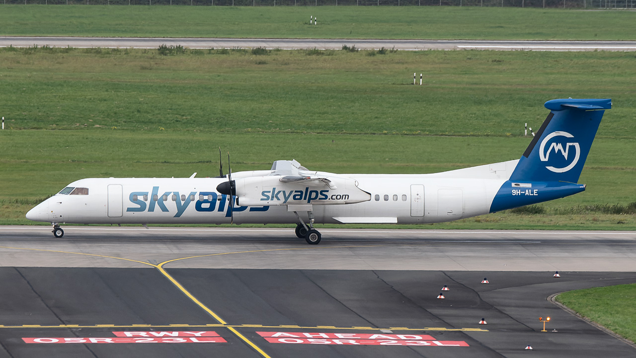 9H-ALE SkyAlps (operated by Luxwing) Bombardier DHC-8-400