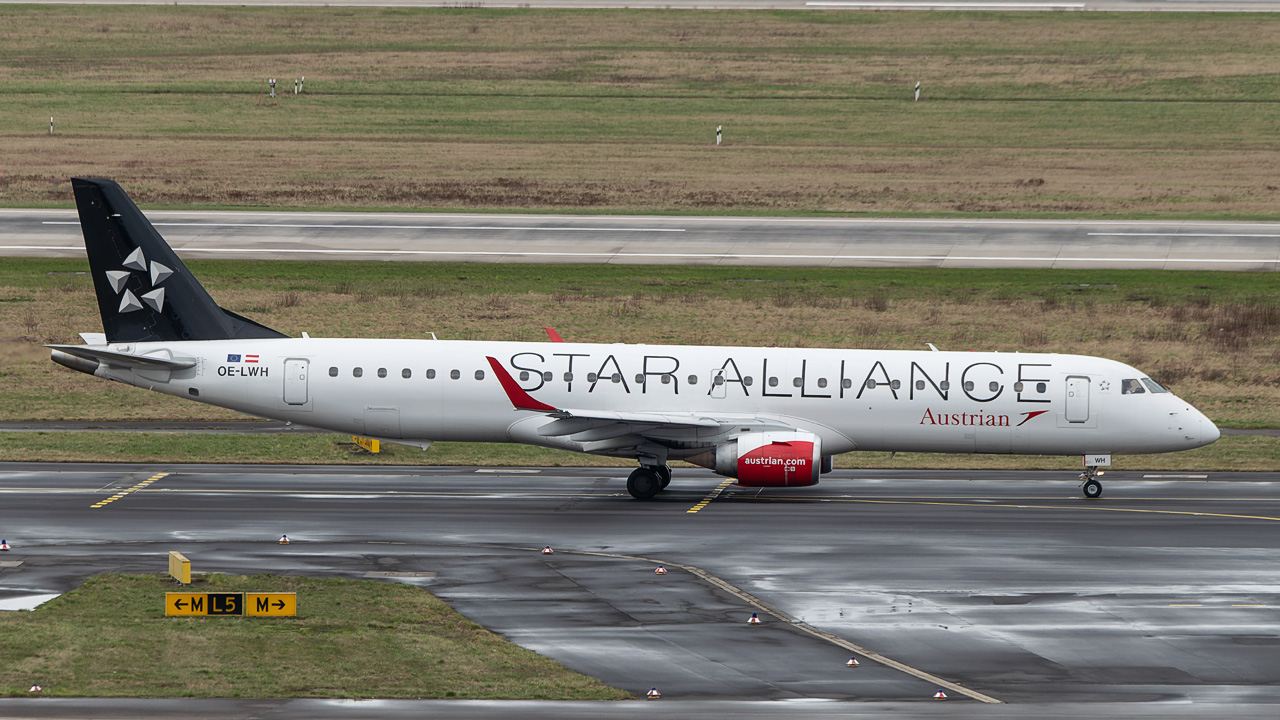 OE-LWH Austrian Airlines Embraer ERJ-195