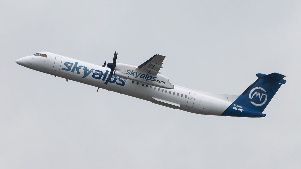 9H-BEL SkyAlps (Luxwing) Bombardier DHC-8-400