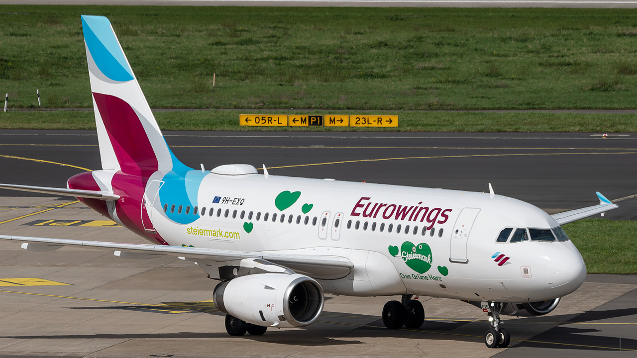9H-EXQ Eurowings Europe Malta Airbus A319-100