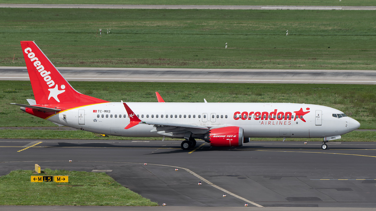 TC-MKS Corendon Airlines Boeing 737 MAX 8