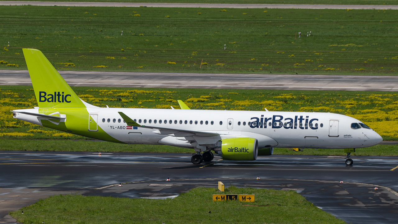 YL-ABO airBaltic Airbus A220-300