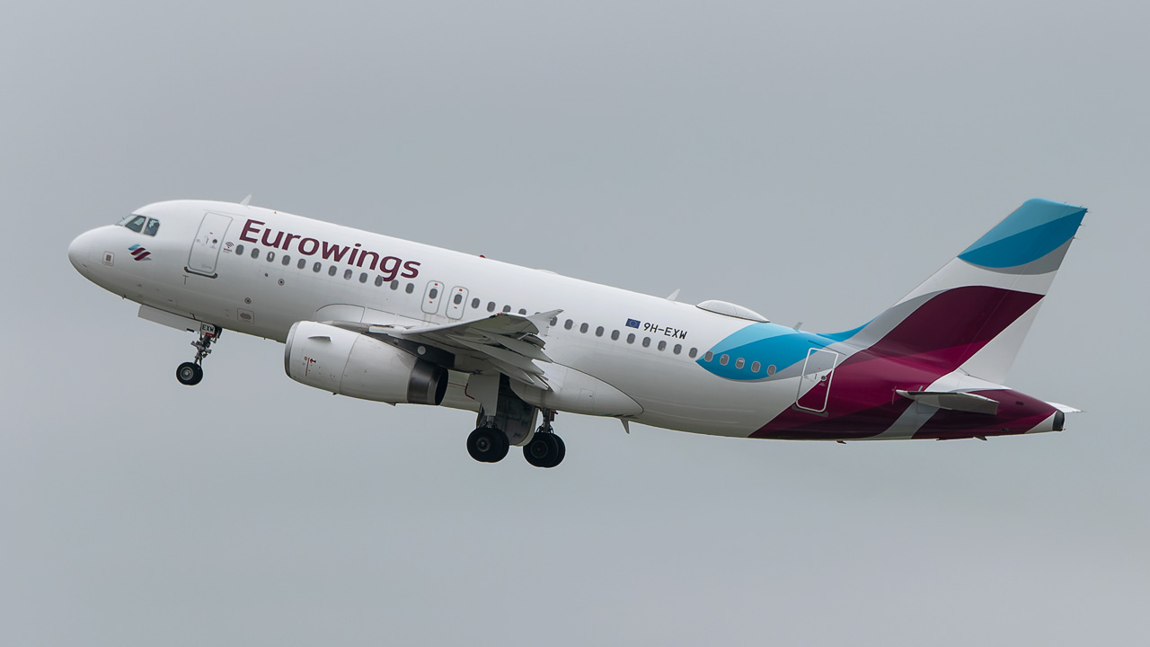 9H-EXW Eurowings Europe Malta Airbus A319-100
