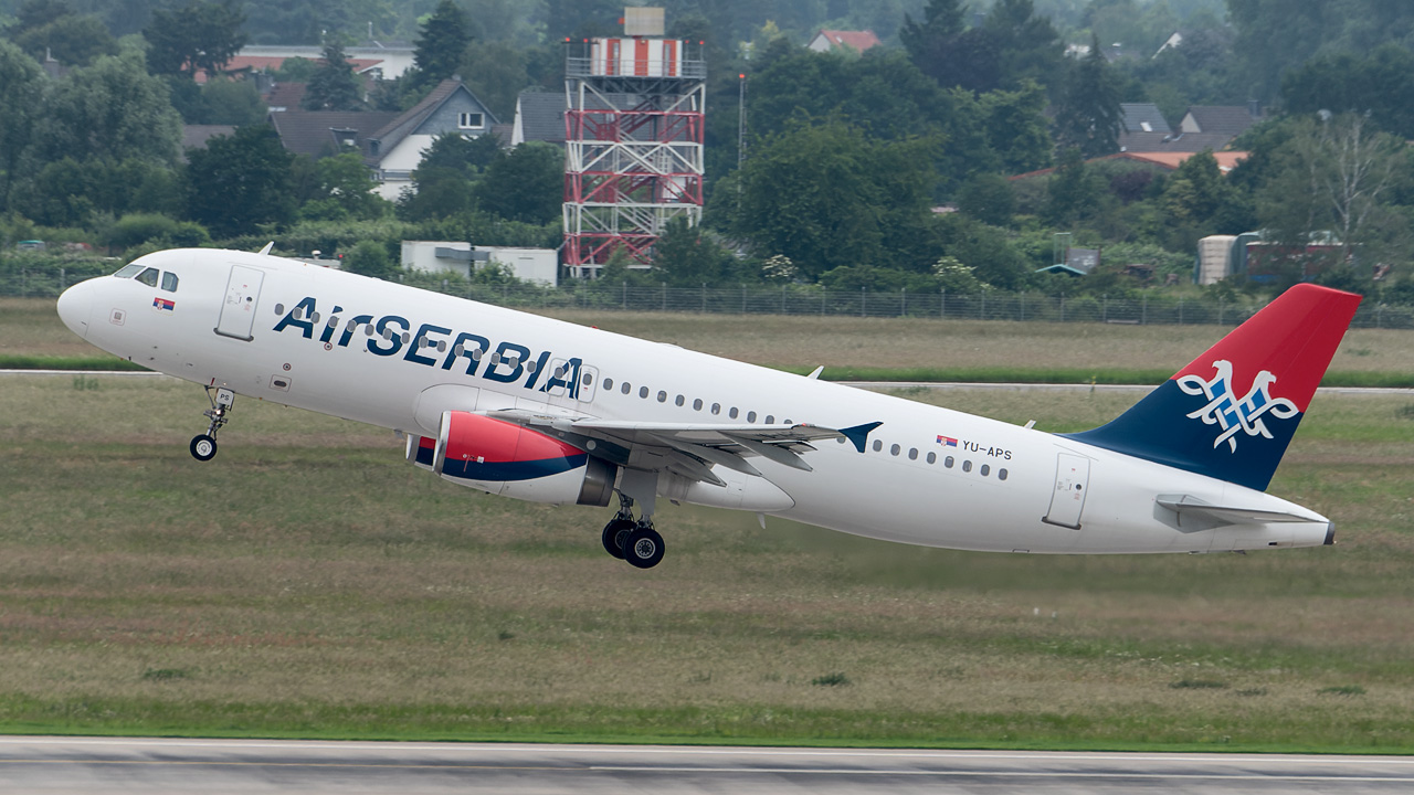 YU-APS Air Serbia Airbus A320-200