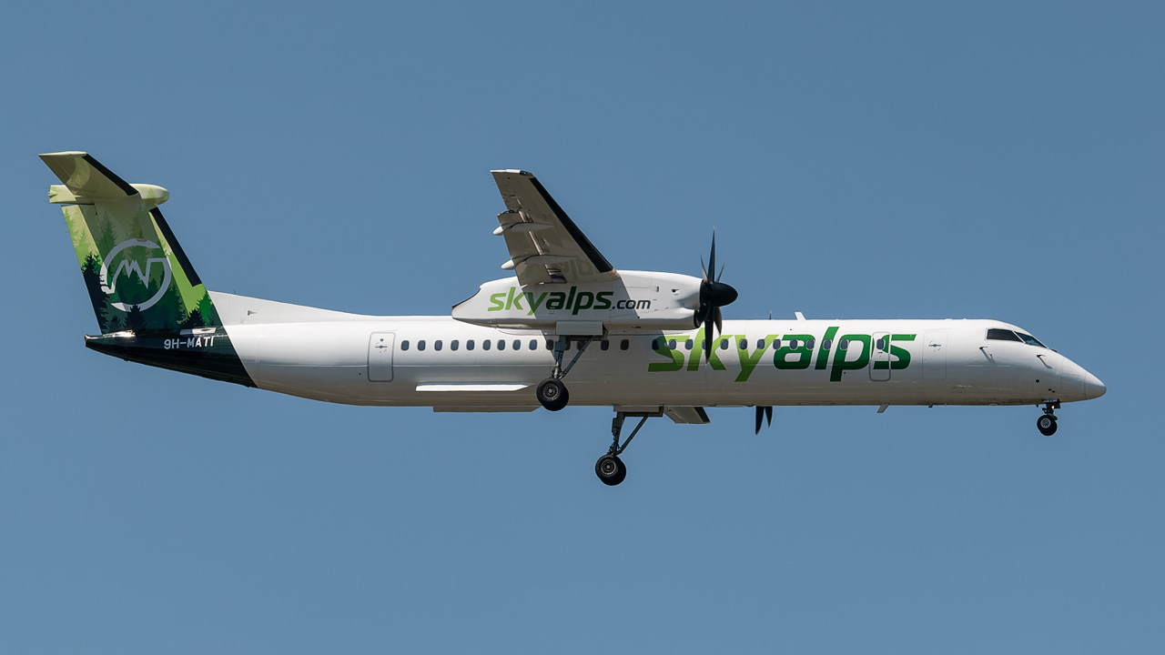 9H-MATI SkyAlps (Luxwing) Bombardier DHC-8-400