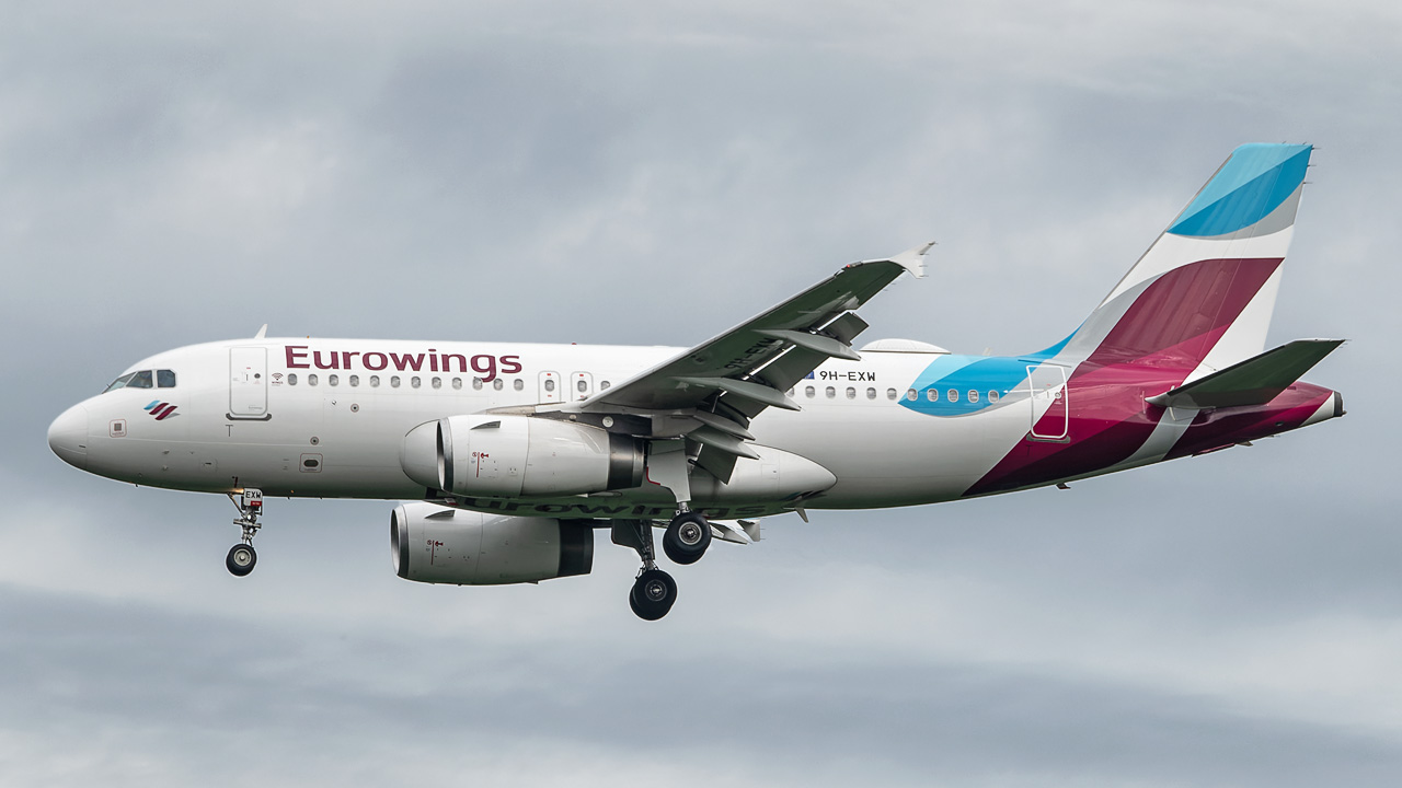 9H-EXW Eurowings Europe Malta Airbus A319-100