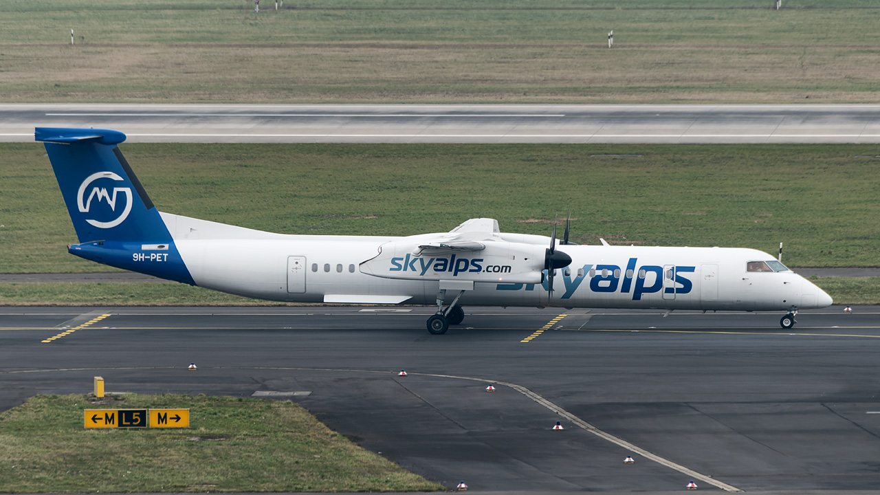 9H-PET SkyAlps Bombardier DHC-8-400