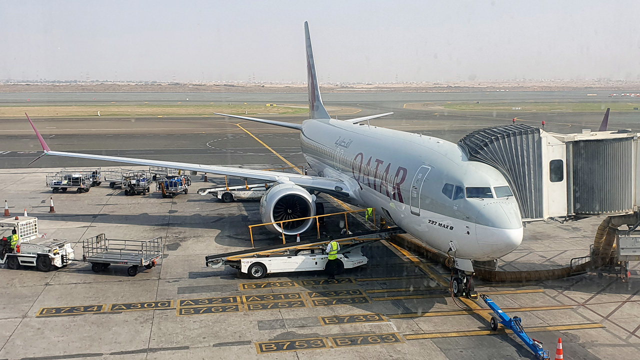 A7-BSE Qatar Airways Boeing 737 MAX 8