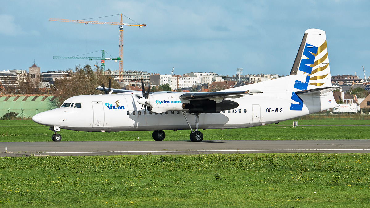 OO-VLS VLM Airlines Fokker F-50