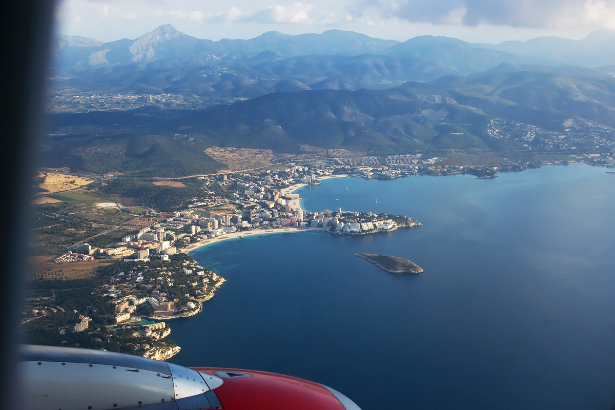 Anflug auf Mallorca