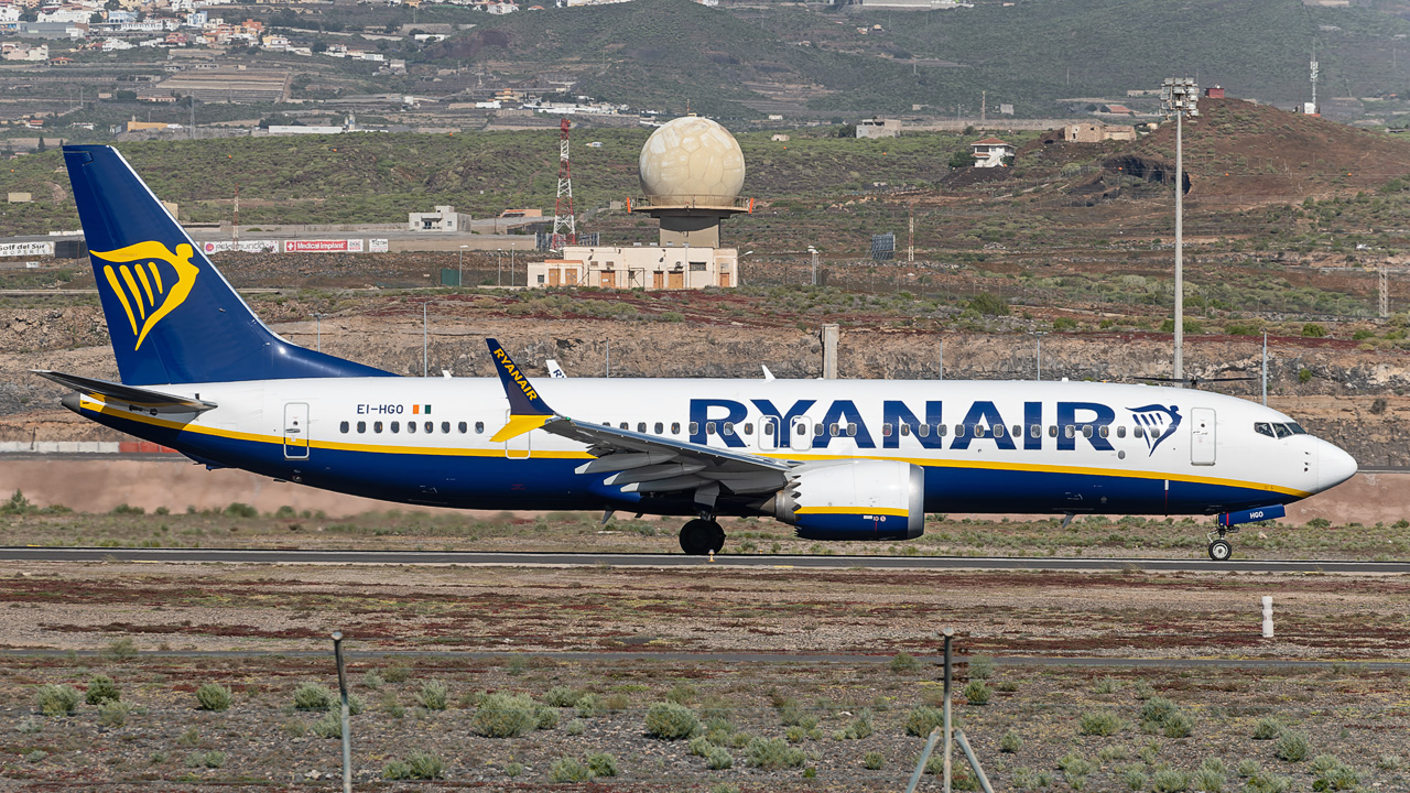 EI-HGO Ryanair Boeing 737 MAX 8-200